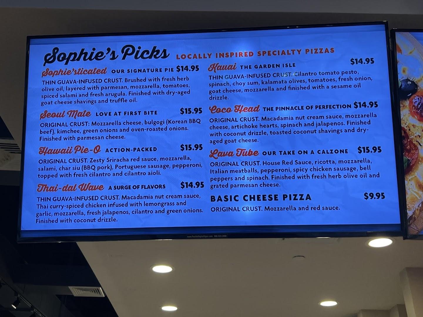 Sophie's Gourmet Hawaiian Pizzeria