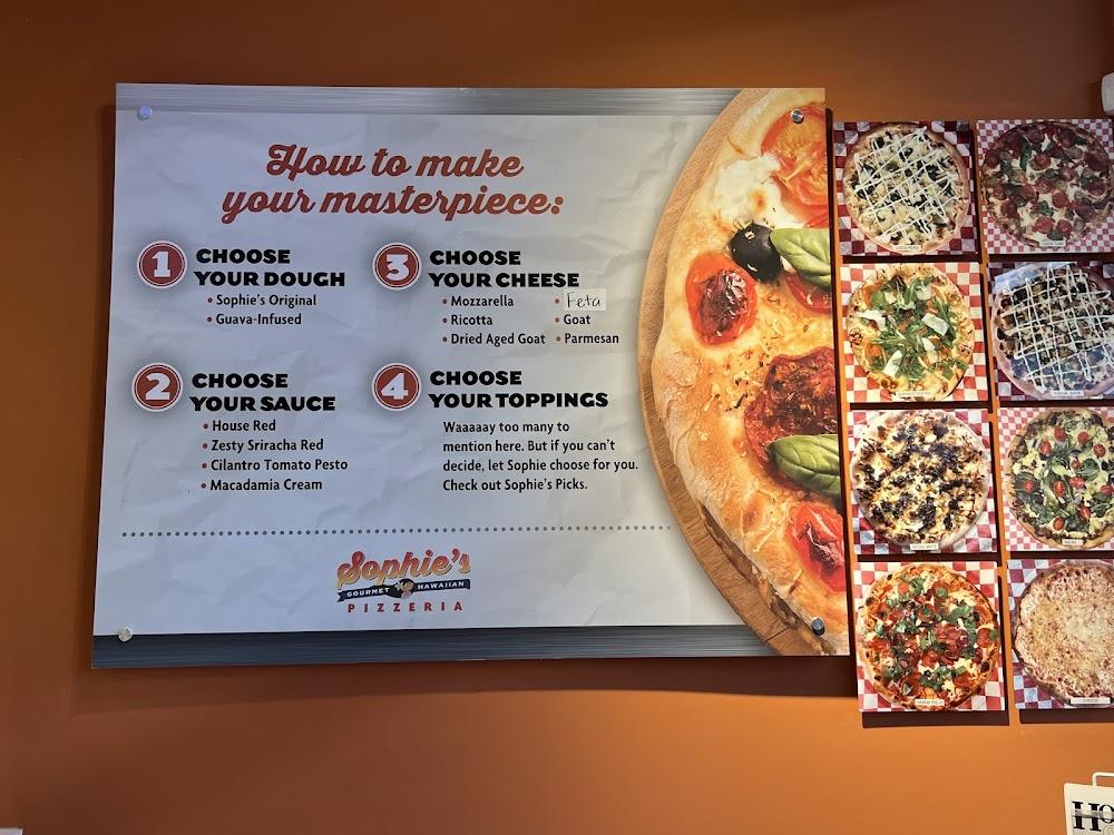 Sophie's Gourmet Hawaiian Pizzeria Menu image 4